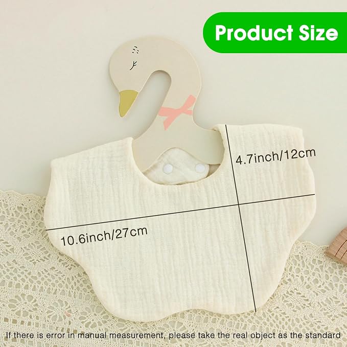 Baby Bibs Muslin Drool Teething Drooling Bibs - Image 4