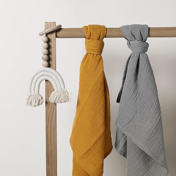 Muslin Receiving Blankets, Neutral Blanket Swaddling - Image 7