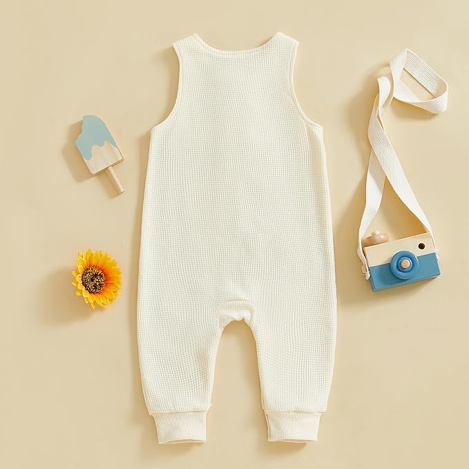 Kuriozud Newborn Infant Unisex Baby Boy Girl Clothes Button Romper Jumpsuit - Image 3
