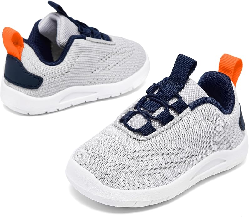 MORENDL Toddler Slip On Sneakers Baby Walking Shoes Non-Slip Breathable Unisex - Image 3