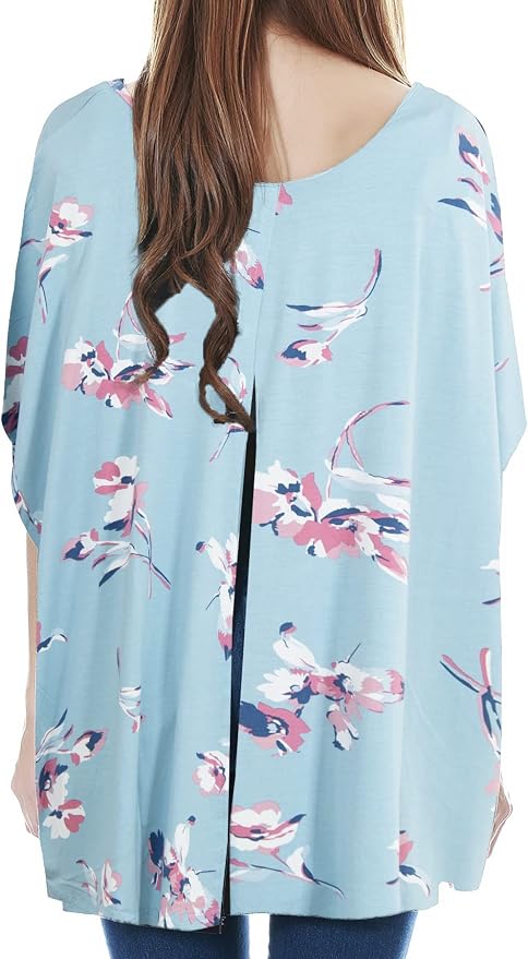 Smallshow Women's Nursing Top Maternity Poncho - Image 2