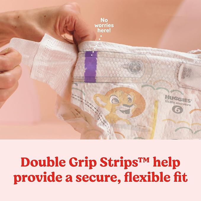 Huggies Size 6 Diapers, Little Movers Baby Diapers, Size 6, Packaging May Vary - Image 8