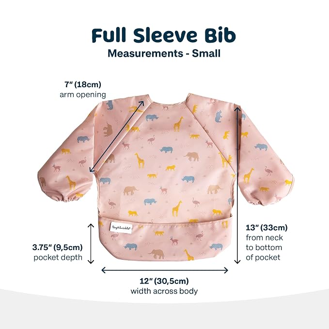 Tiny Twinkle Long Sleeve Bib for Babies & Toddlers – Waterproof Smock Bib for - Image 2