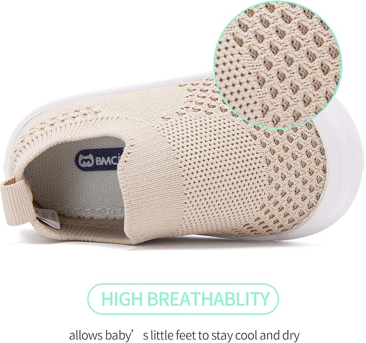 BMCiTYBM Baby Sneakers Girls Boys Lightweight Breathable Mesh First Walkers - Image 4