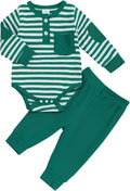 fhutpw Baby Boy Clothes 3 6 12 18 Months Ribbed Knitted Long Sleeve Romper and by fhutpw