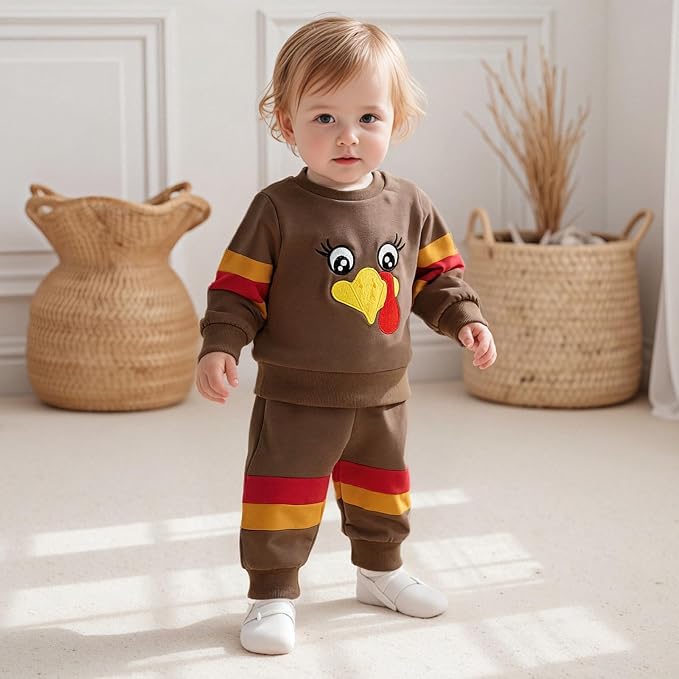 Fernvia Toddler Baby Girl Clothes 3 6 9 12 18 24 Months Fall Outfits Solid Long - Image 3