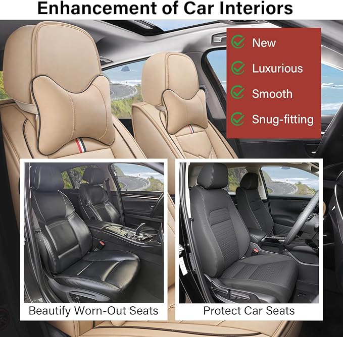 Leather Car Seat Covers Fit for LR Range Rover 2022-2025, 5 Seater Waterproof - Image 6