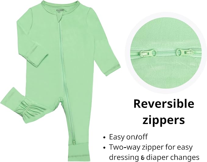 GUISBY Baby Pajamas with Mitten Cuffs - Image 2