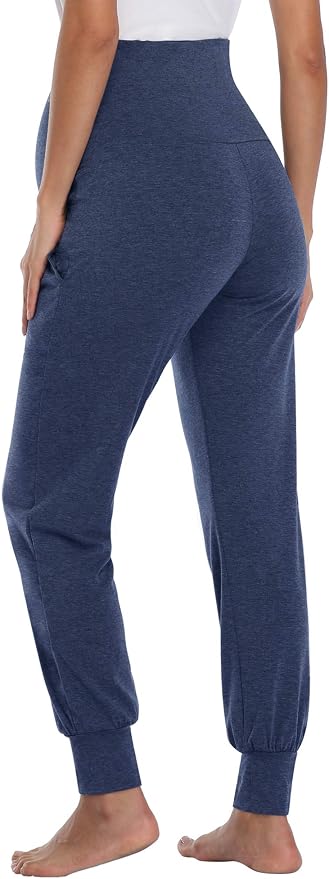 AMPOSH Women's Maternity Pants Stretchy Lounge Workout Pants Casual Loose Comfy - Image 5
