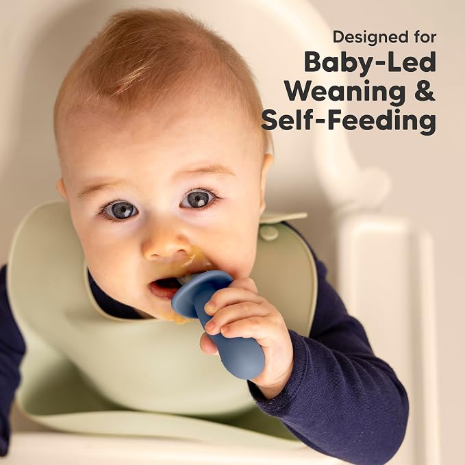 KeaBabies 4-Pack Silicone Baby Spoons and Forks Set - Image 7