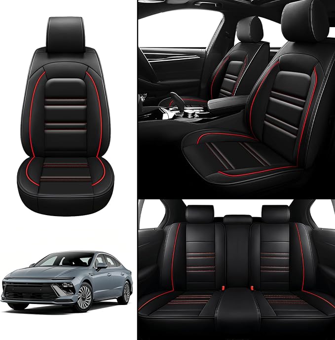 Seat Covers for Hyundai Car Sonata 2002-2025 | 5-Seats Leather Seat Covers - Image 2