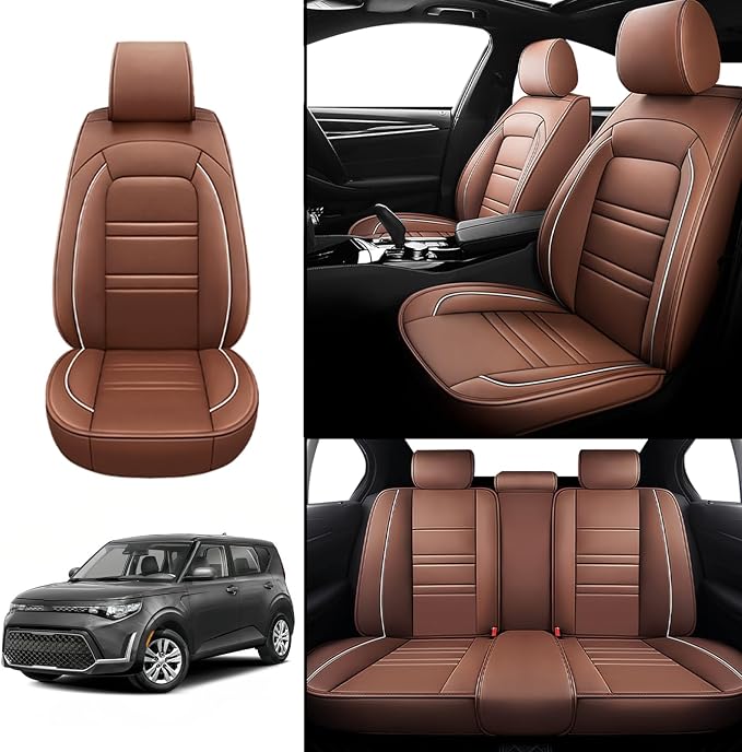 Seat Covers for kia Soul 2010-2025 | 5-Seats Leather Seat Covers - Image 2