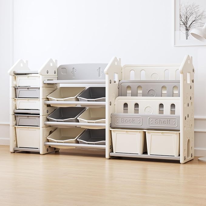 3 in 1 Kids Toy Storage Organizer by DeerCOCO