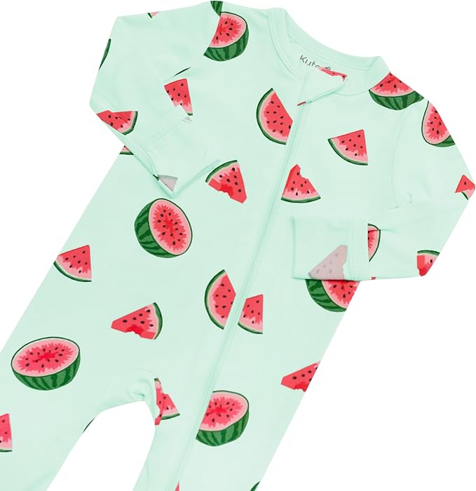 KYTE BABY Unisex Rayon Made From Bamboo Zippered Rompers 0-24 Months - Image 4