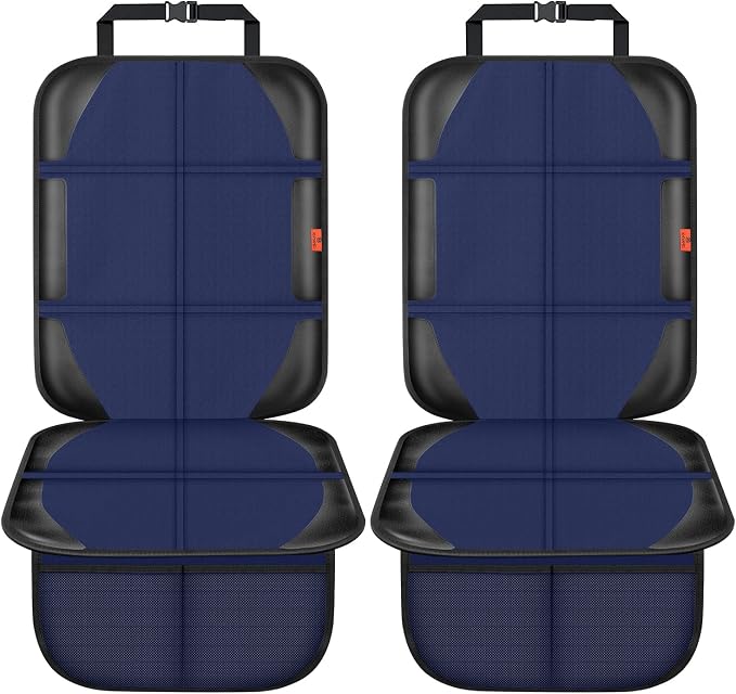 Car Seat Protector, 2 Pack Automotive Seat Protectors Baby Carseat Pad - Image 2