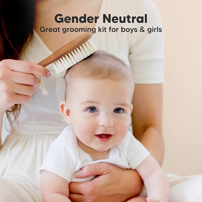 Wooden Baby Hair Brush - Image 8