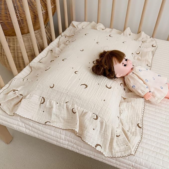 BuLuTu Muslin Toddler Pillowcases Girls Boys, Soft Breathable Cotton Kids - Image 5