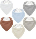 Muslin Baby Bibs, Soft Triangular Baby Bandana Drool Bibs by NISXABEBE