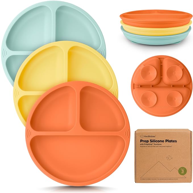 KeaBabies Suction Plates for Baby, Toddler by KeaBabies