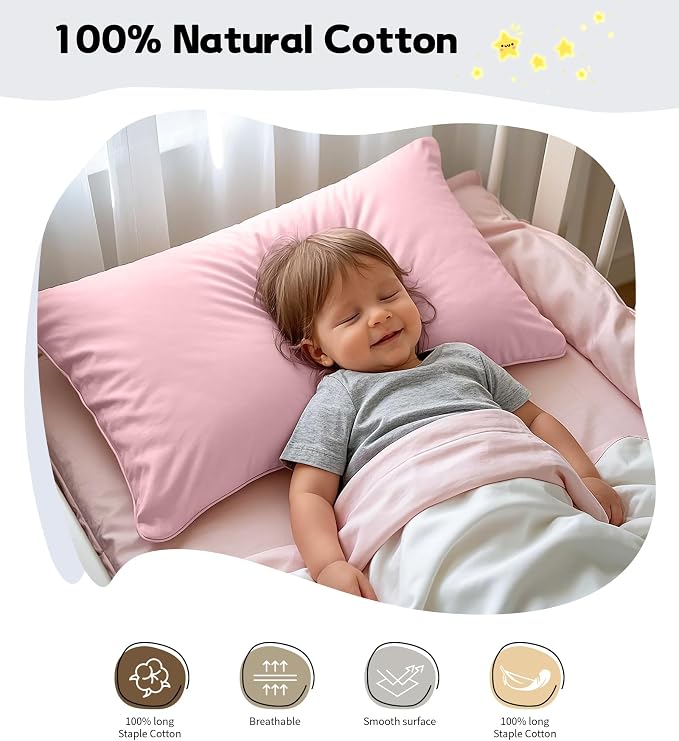 Deep Dream Toddler Pillowcases for 13x18 Pillow 2 Pack, 100% Cotton Travel - Image 3