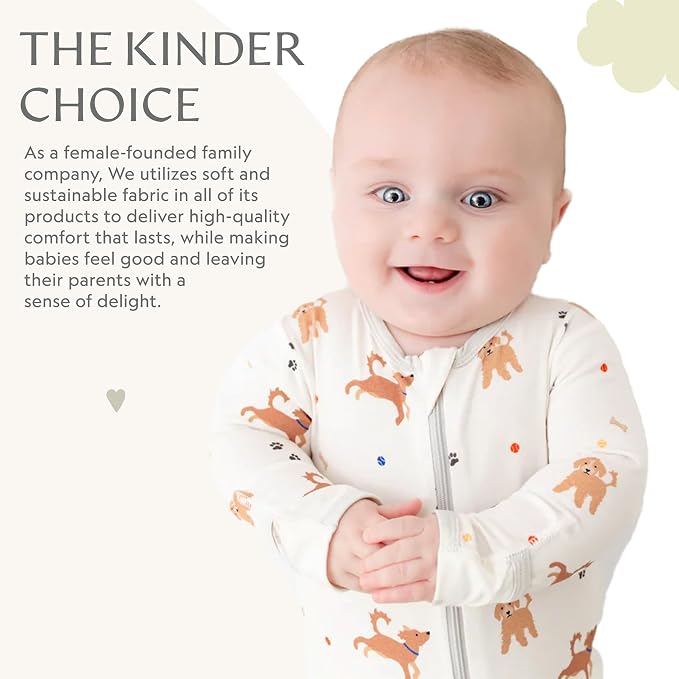 Bamboo Little Soft Baby Footie Pajamas, Baby Clothes, Newborn Sleepers - Image 6
