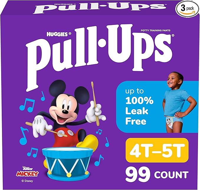 Pull-Ups Boys' Potty Training Pants, Size 4T-5T Training Underwear, Packaging by Pull-Ups
