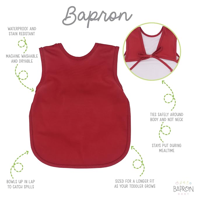 BapronBaby Minimalist Cranberry Bapron - Image 2