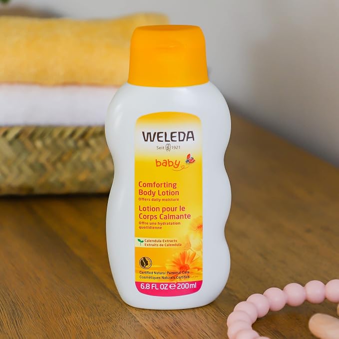 Weleda Baby Calendula Comforting Body Lotion, Plant Rich Moisturizer - Image 3