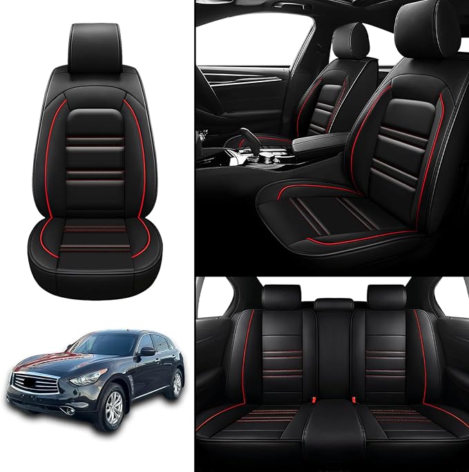 Seat Covers for Infiniti fx35 2003-2012 | 5-Seats Leather Seat Covers - Image 2