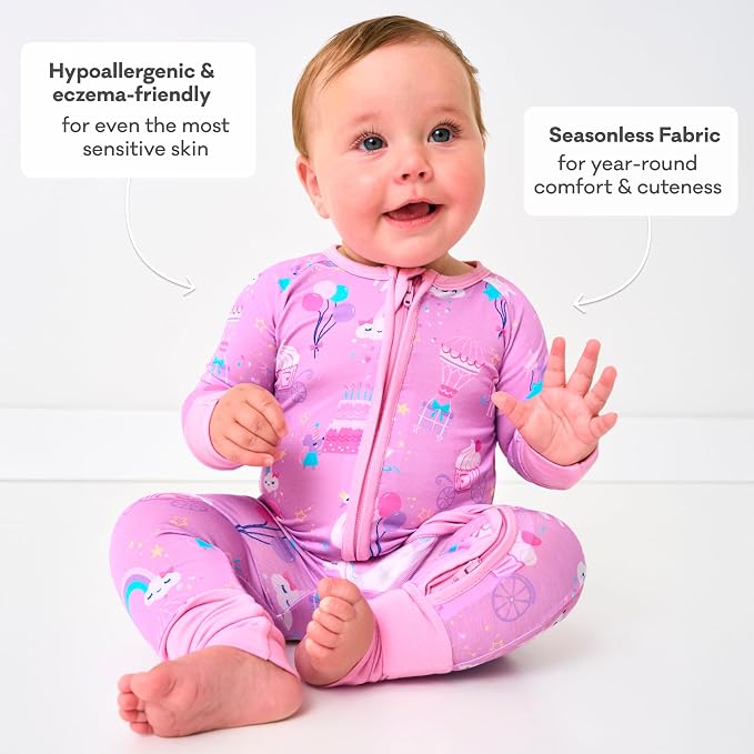 Little Sleepies Pajamas for Baby Boys & Girls, Viscose from Bamboo Baby Pajamas - Image 5