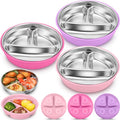 Nuogo 3 Pcs Stainless Steel Baby Suction Plates by Nuogo