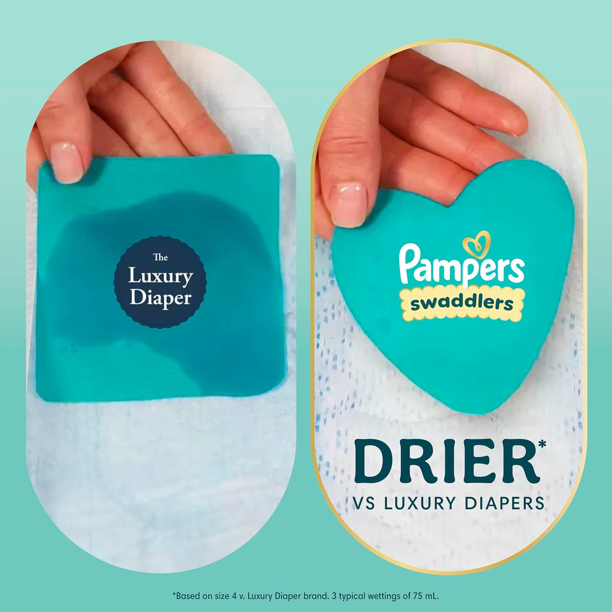 Swaddlers Diapers, Size 4 (15-34 lbs), 150 Count, Fragrance Free, Hypoallergenic, Absorbent, Pediatrician Recommended, Skin Safe