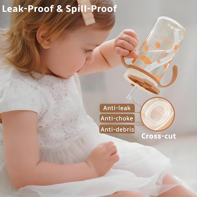 Evorie Tritan Spill Proof Toddler Straw Sippy Cup, 10 oz - Image 3
