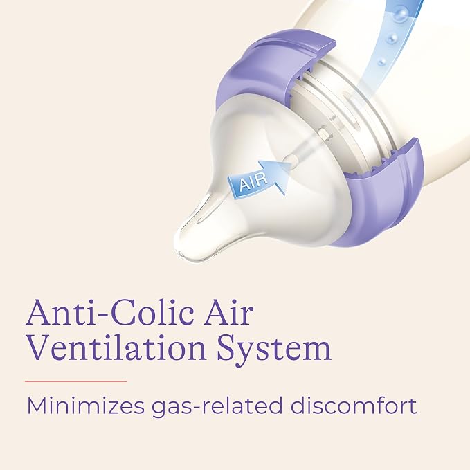 Lansinoh NaturalWave Fast Flow Nipples + 8 oz Anti-Colic Baby Bottles - Image 8