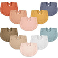 Seematn 10 Pcs Baby Muslin Bibs Drool Bibs Bandana Ruffle Soft Cotton by Seematn