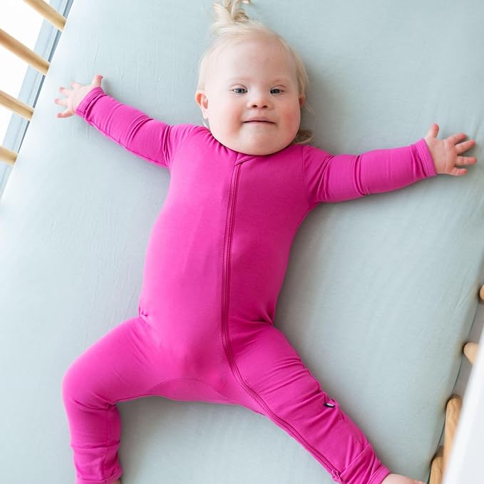 KYTE BABY Unisex Rayon Made From Bamboo Zippered Rompers 0-24 Months - Image 3