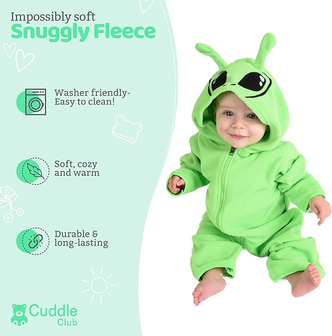 Cuddle Club Fleece Baby Bunting Bodysuit - Image 2