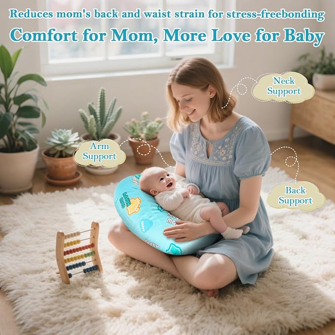 Nursing Pillow & Breastfeeding Pillow – Ergonomic C-Shape - Image 4