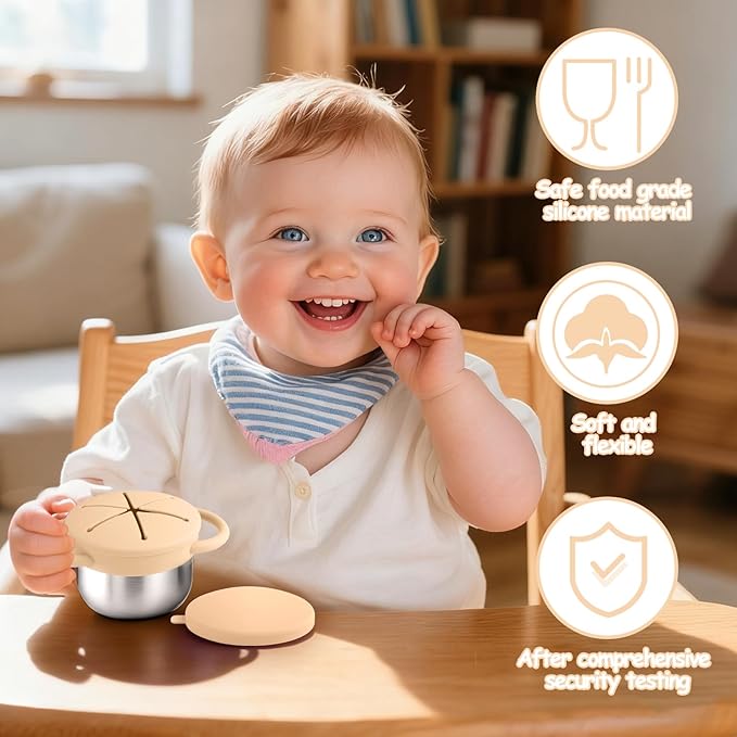 2-Pack Stainless Steel Snack Containers - Image 4