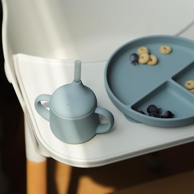 Moonkie Silicone Baby Sippy Cups | 3 Stages Training Cup Straw Cup - Image 8