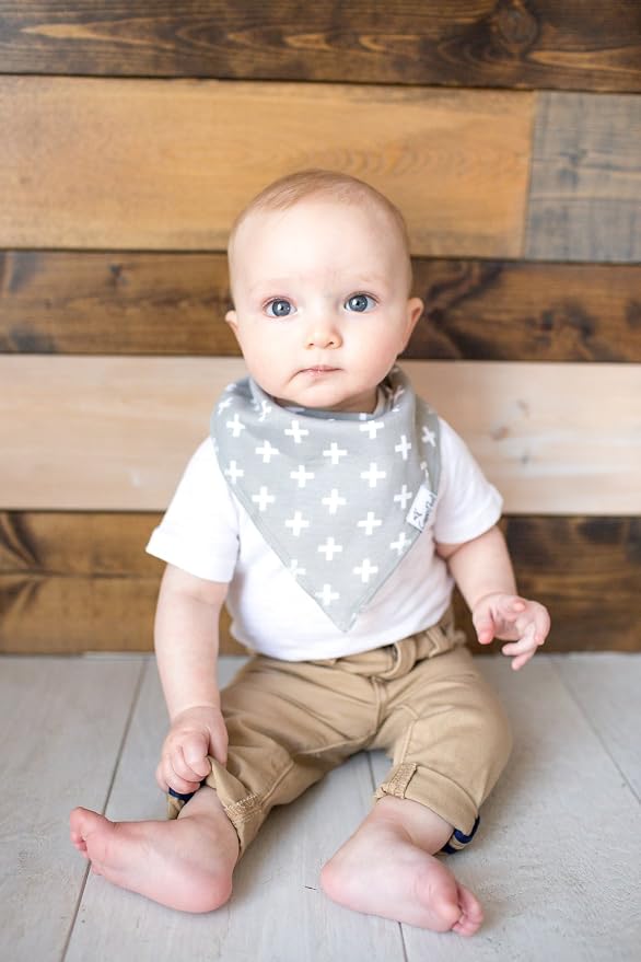Copper Pearl 6 Pack Soft Cotton Baby Bibs - Image 4