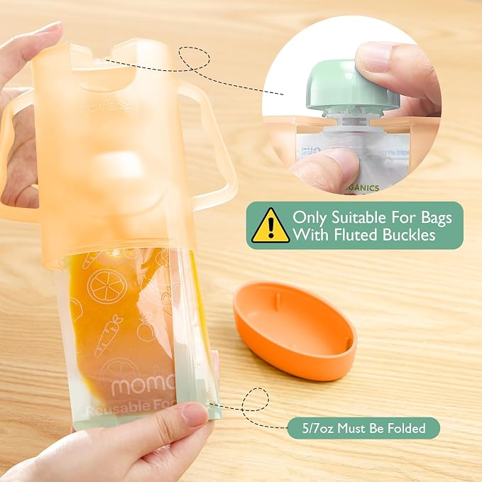 Momcozy Squeeze Pouch Holder for Food Pouches and Drink Boxes, Baby Pouch - Image 5