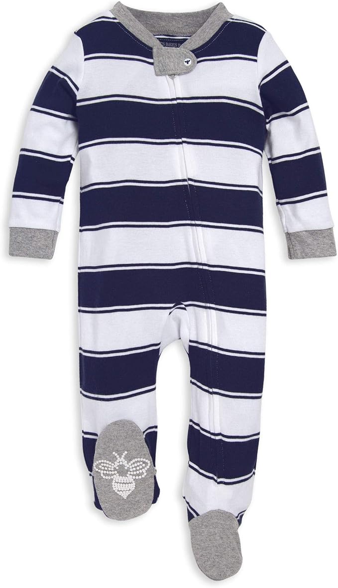 Burt’s Bees Baby Boys' One-Piece Sleep and Play 100% Organic Cotton PJs by BurtsBeesBaby