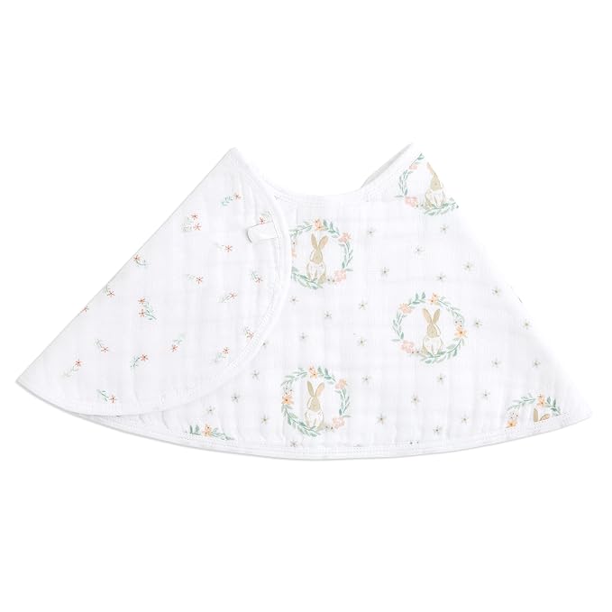 aden + anais Essentials Burpy Bib, 100% Cotton Muslin, Soft Absorbent 4 Layers by adenanais