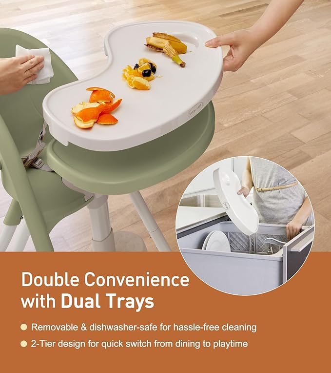 Funny Supply 3-in-1 Cute Folding High Chair, High Chairs - Image 2