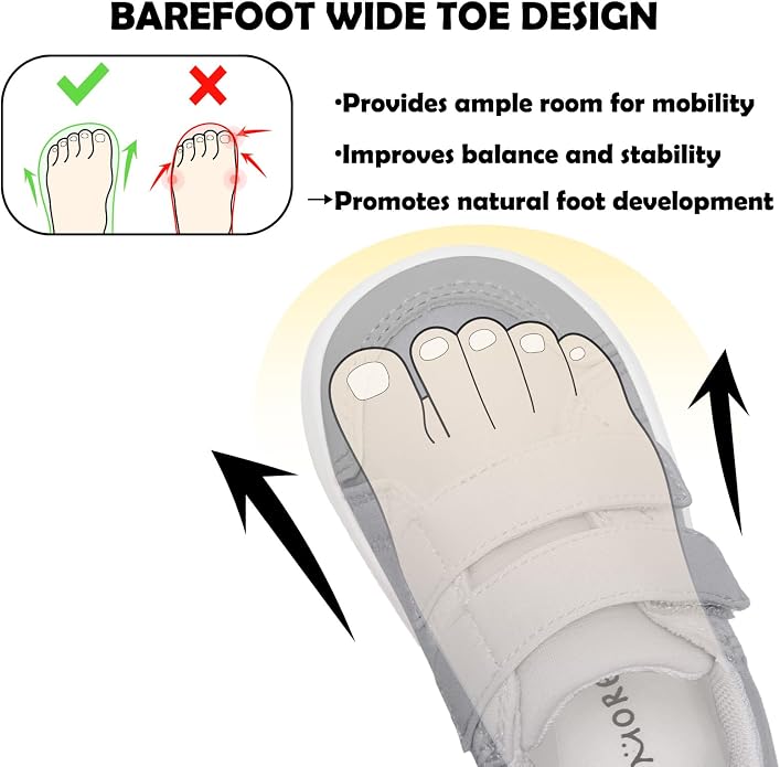 MORENDL Wide Toe Box Shoes Toddler Barefoot Shoes Baby Walking Shoe Boy Girl - Image 2
