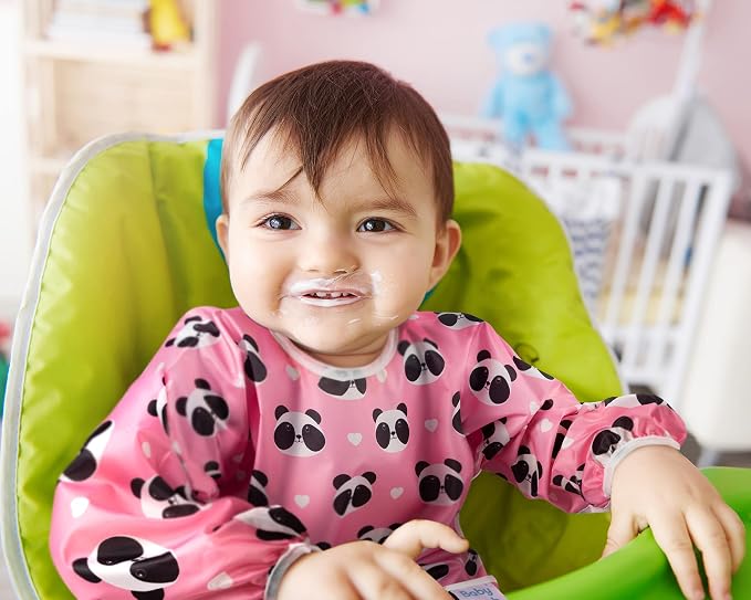 3 Pcs Long Sleeved Bib Set|Baby Waterproof Bibs - Image 7