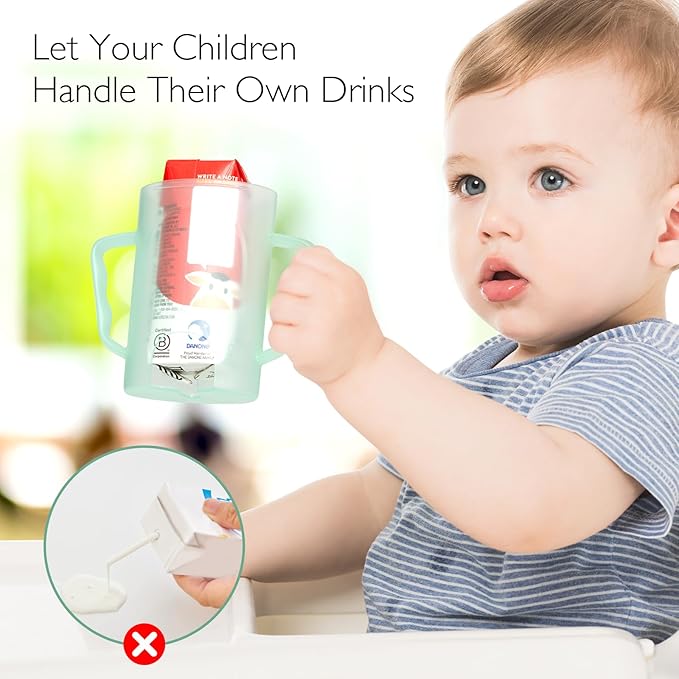 Momcozy Baby Pouch Holder No Squeeze, Baby Food & Juice Box Holder, Easy Grip - Image 4