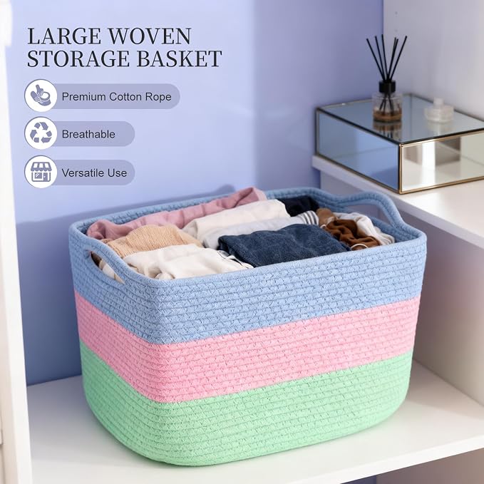 Hopegiver 3 Pack Storage Baskets - Image 4
