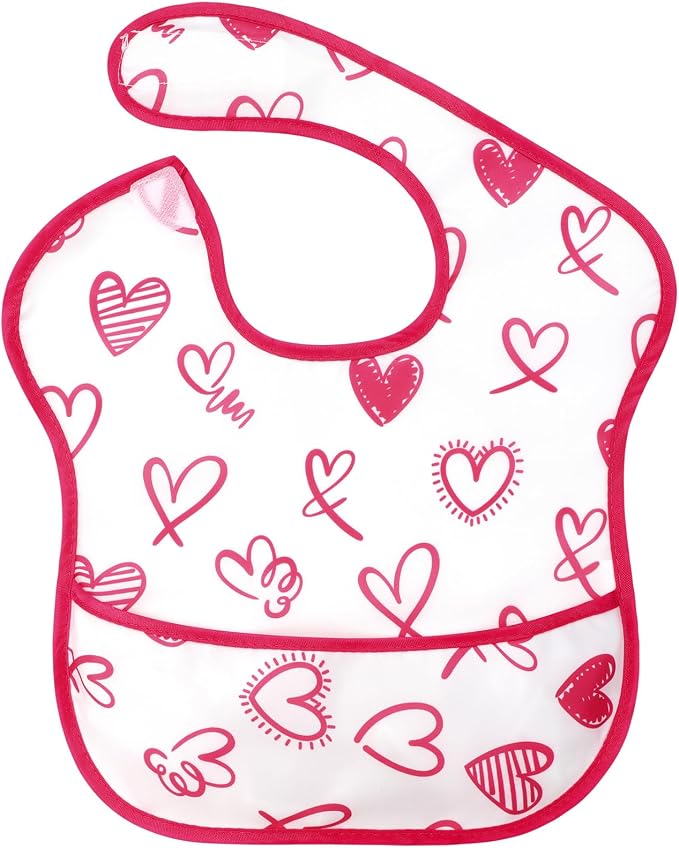 Accmor Baby Bibs, Waterproof Baby Toddler Bibs, Apron Smock Bib - Image 8